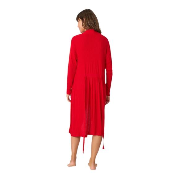PJ Salvage Textured Essentials Robe Red size M - Picture 3 of 13